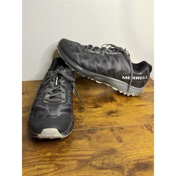 Merrell Mens Size 14 Agility‎ Synthesis Flex Exuberance Black Trail Running