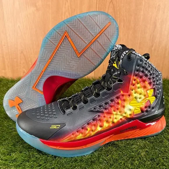 Under Armour Curry 1 Retro Curry Jam Basketball Shoes 3028138-001 Men's Size 11