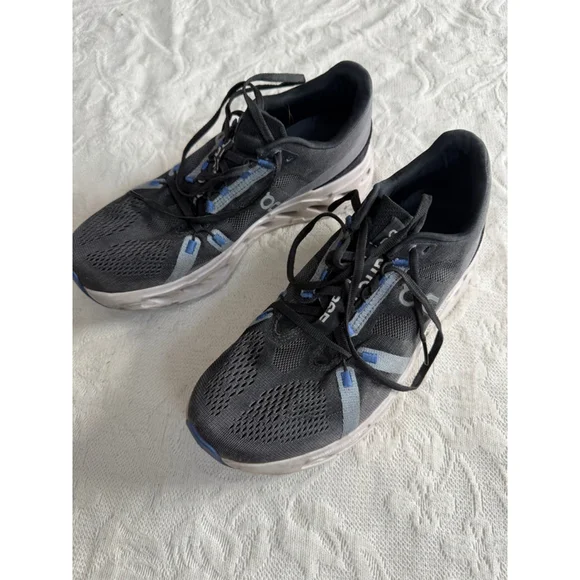 Men's On CloudTec Phase Black Blue Athletic Shoes Size 10