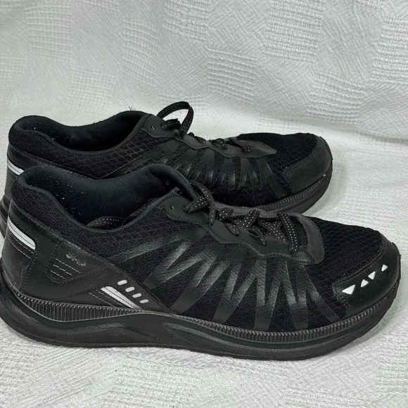 SAS Mission One Black Lace Up Athletic Shoes‎ Vibram Soles Men Sz 9D Made In USA