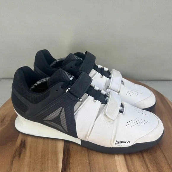 Reebok Legacy Lifter Mens Weightlifting Shoes White Black BD1793 Size 12