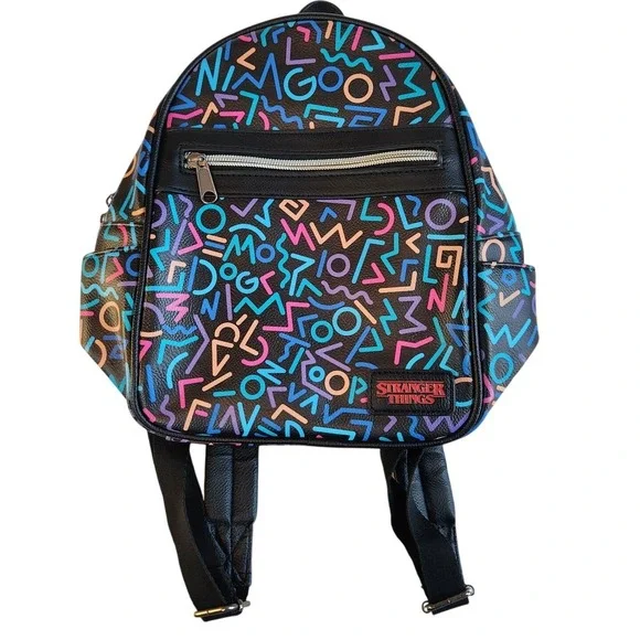 FUNKO‎ Stranger Things Mini Backpack Multicolor Womens Zip Adjustable Retro 80's