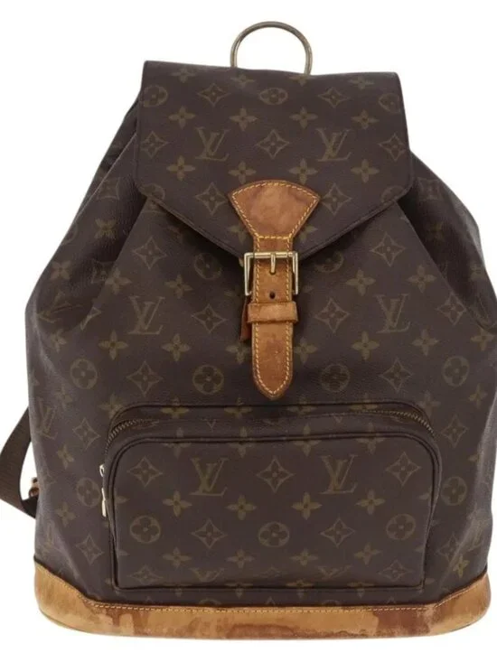 LOUIS VUITTON Monogram Montsouris GM Backpack M51135 LV Auth 183866