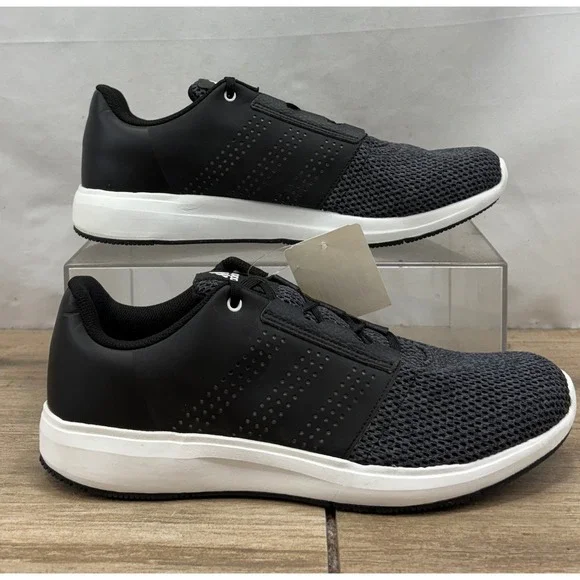 Adidas Running Shoes‎ Mens 12 US Black Mesh Lightweight Athletic Sneakers