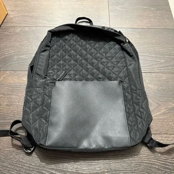 DSW Women’s Black Quilted Faux Leather Backpack