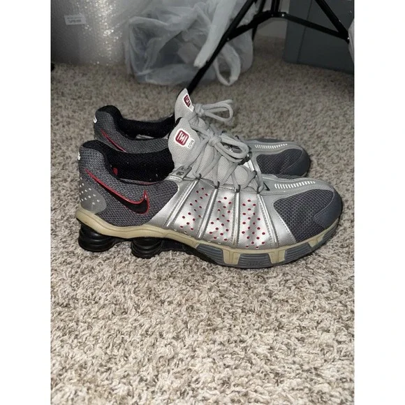 Nike Shox Cog Cognescenti Silver Black Red Size 14 Sneakers 311116-005‎ CLEAN