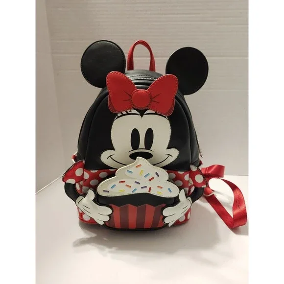 Loungefly Disney Minnie Mouse Oh My Sprinkle Cupcake Backpack-sweets-cosplay