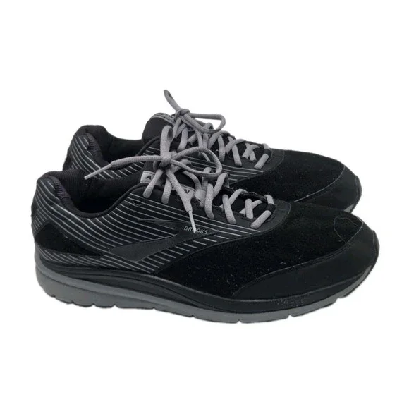 Size 13 - Brooks Addiction 2 Walker Black Mens 13 2E Wide Black Gray