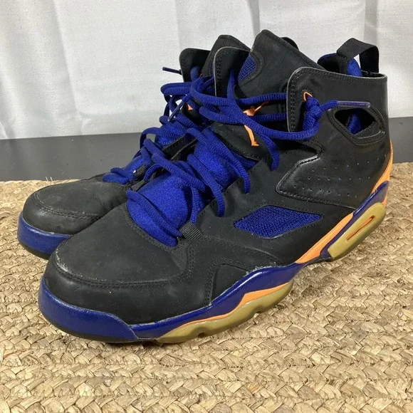 Sz 10 Nike‎ Air Jordan 555475 046 FLTCLB '91 Retro Sneaker  black Blue Orange