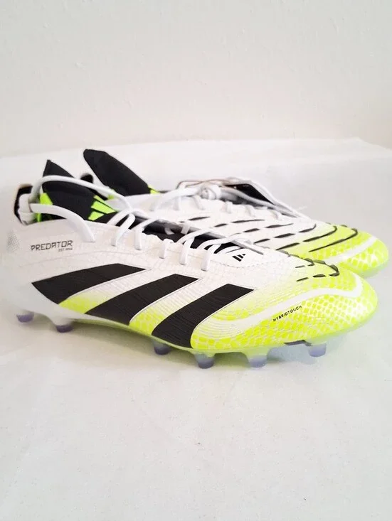 Adudas Predator Elite FG White Yellow Soccer Cleats