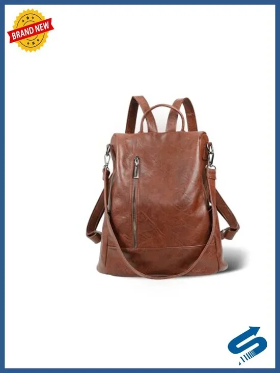 PU Leather Anti-theft Convertible Backpack Purse for Women Travel