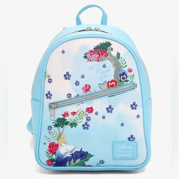 - 𝅺Disney Alice in Wonderland watercolor mini backpack