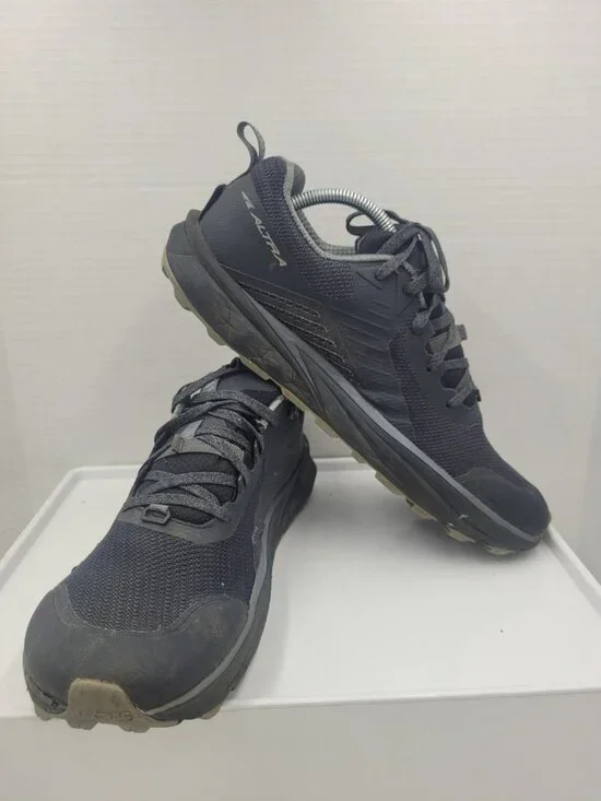 Altra Timp 3 Mens 10 Black Trail Running Hiking Shoes Zero Drop FootShape