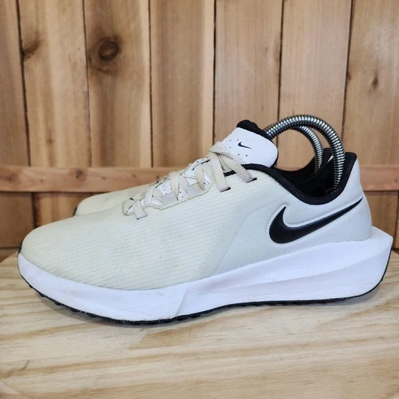 Nike Infinity G Next Nature Golf Shoes Mens 7 Beige Spikeless Athletic Sneakers
