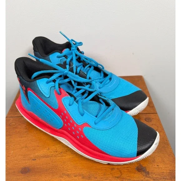 Under‎ Armour Jet '23 Basketball Shoe's Men's 12 Blue/Red Style# 3026634-401