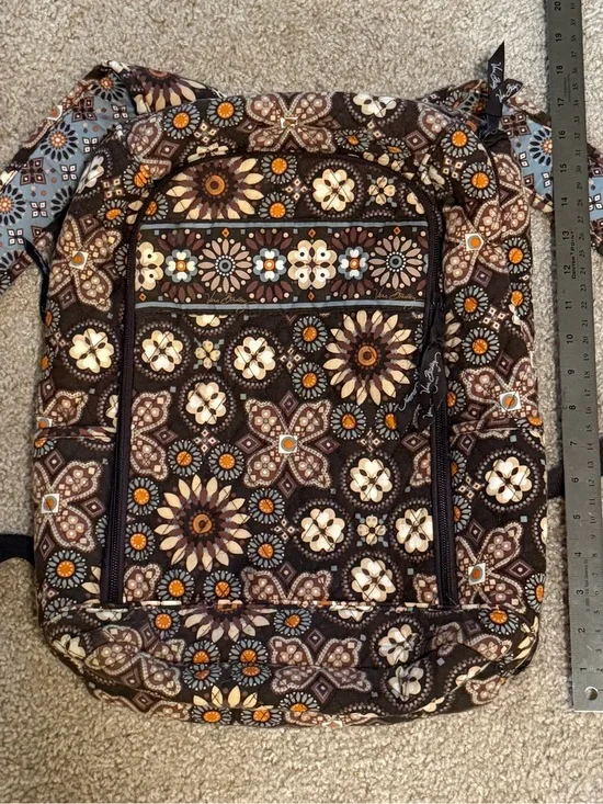 Vera Bradley 12x16 Retired Pattern Backpack with Laptop Compartment