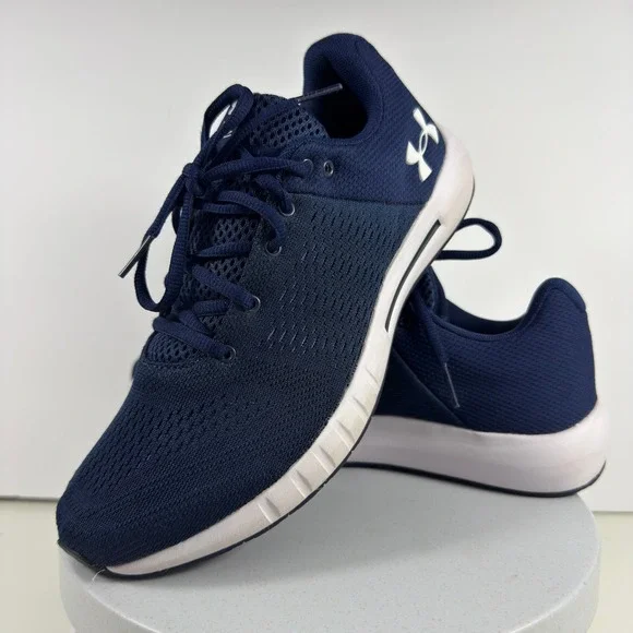 Under Armour Running‎ Shoes Men 7.5 Navy Blue Mesh Lightweight Comfort