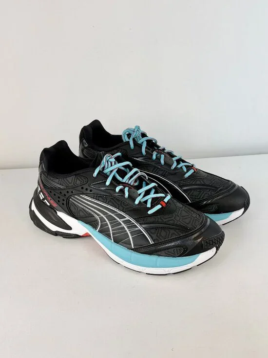 Men's 10.5 - Puma Luxe Sport Velophasis Shoes Black  - 390537-01