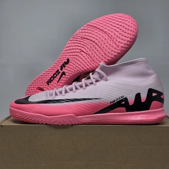 Nike Zoom Superfly 9 IC Indoor Soccer Shoes Pink DJ5627-601 Men's Size 12 New