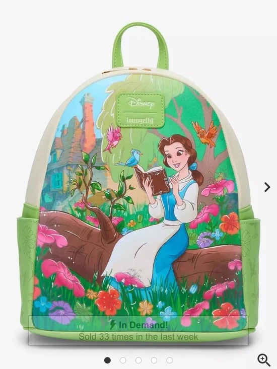 Loungefly Disney Beauty And The Beast Belle Reading Mini Backpack