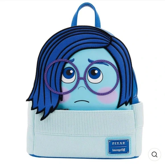 Loungefly Pixar Inside Out Sadness Cosplay Mini Backpack