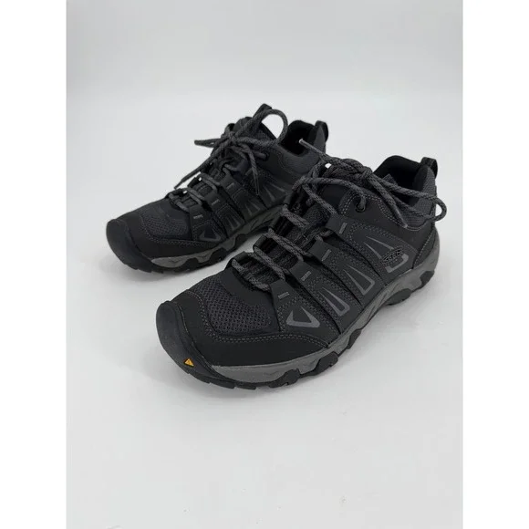 Keen Oakridge Mens Hiking Shoes Black Grey Low Top Trail Sneakers 1015315 US 11
