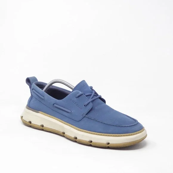 Cole Haan Mens 4.ZEROGRAND Regatta Boat Shoes Blue Size 11M