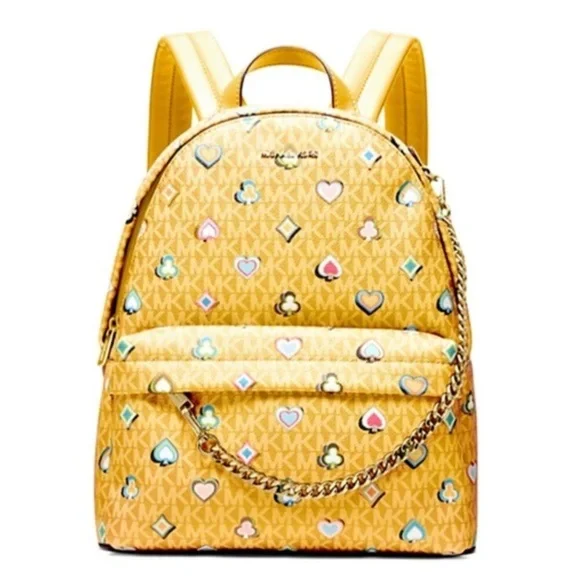 Michael Kors Slater Medium Printed Signature Logo Backpack