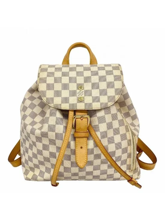 Louis Vuitton Backpack Damier Azur Sperone White