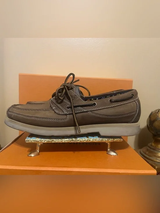 Timberland Men’s Classic Two-eye Brown Boat Shoes Leather Size 10.5 M 71021