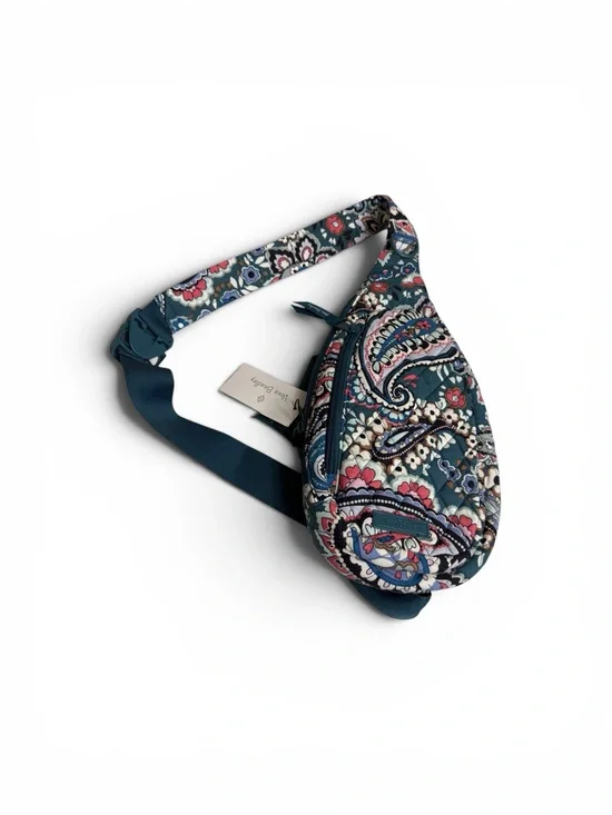 Quilted Crossbody essential compact sling backpack in  Haymarket Paisley Jewel