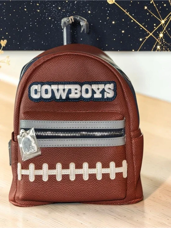 Loungefly NFL Football Texture Mini Backpack