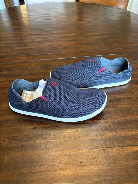 Olukai Blue Nohea Mesh Men US 9.5 ACs