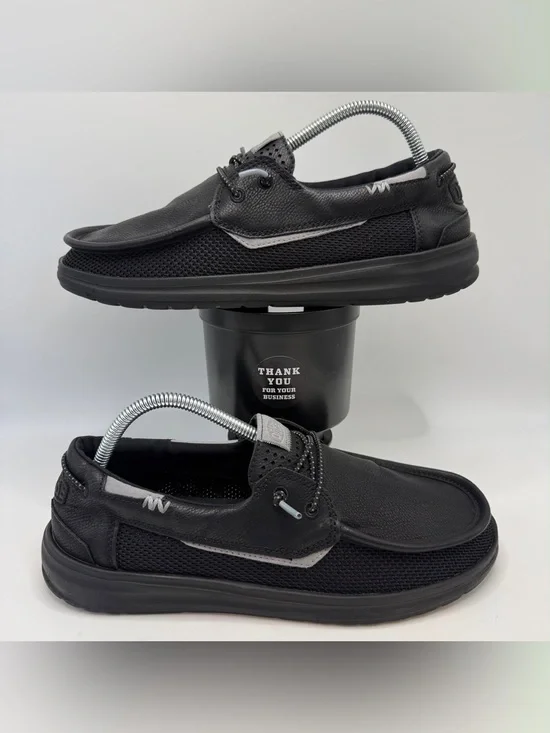 Hey Dude Welsh Grip Mix Black Men’s US 9 Slip On Casual Shoes 40153-060