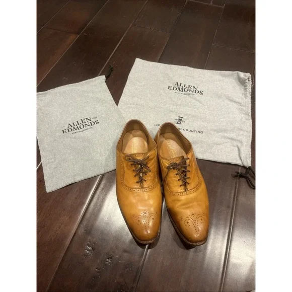 Allen Edmonds‎ Port Washington Cornwallis Dress Shoe Oxford Men's 10.5 3E Walnut