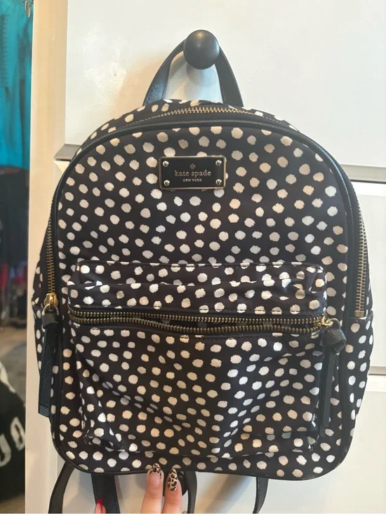 kate spade Black & White Spot Print Mini Backpack