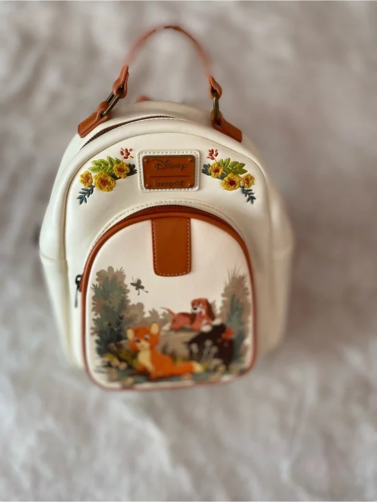 Loungefly Disney The Fox and the Hound floral backpack