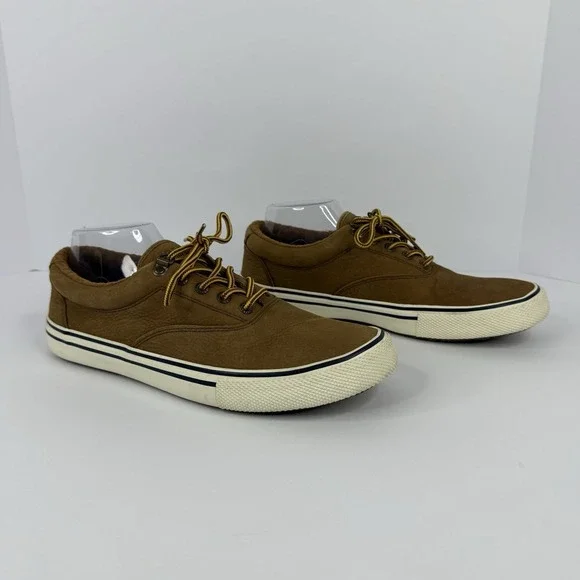 Sperry Mens Striper Storm CVO Waterproof Sneaker Tan Nubuck Size 10 STS19852