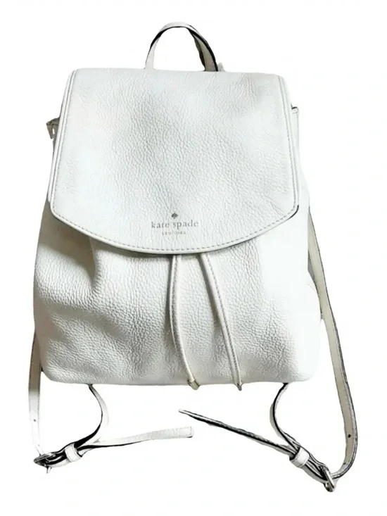 kate spade White Leather Mini Backpack