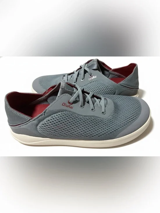 OluKai Men's MOKU PAE Shoes in Gray, Size 9.5