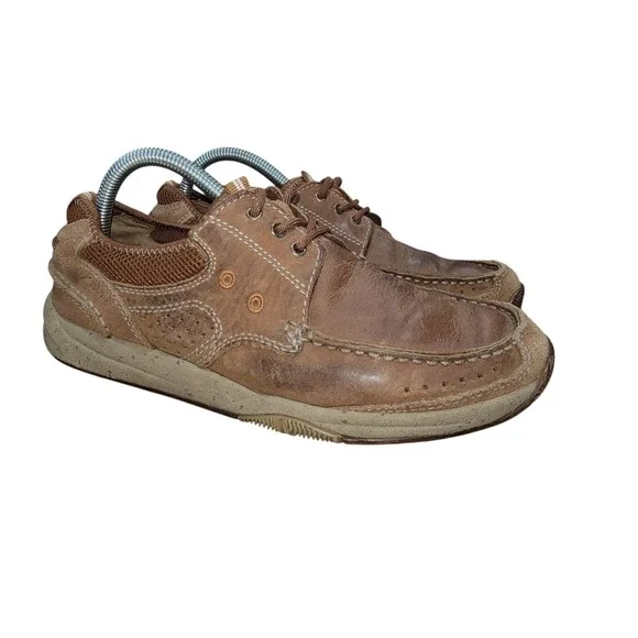 Clarks 1825 Armada Men's Brown‎ Leather Casual Boat Shoes Size 8 M