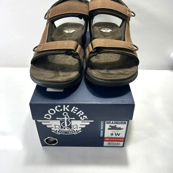 Dockers Bradburn Sport Men's Sandal Dark Tan‎ US 9W
