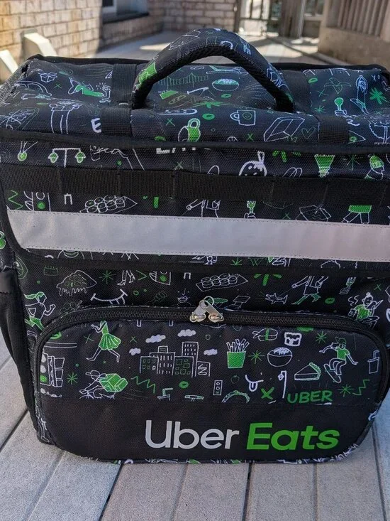 Rare Limited Edition Uber Eats Artist Series Insulated Delivery Backpack Bag