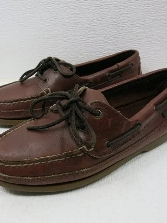 Dockmasters Oil Tanned Leather Boat Deck Shoes Men's Casual Footwear Sz 8 W
