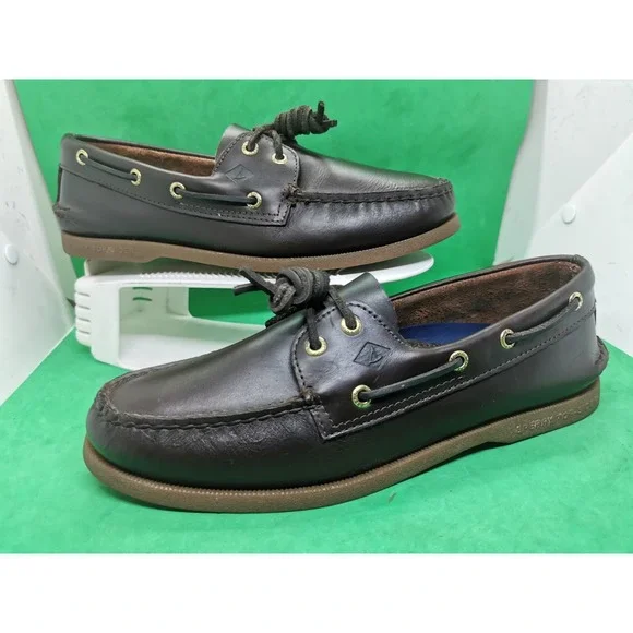 Vintage Sperry Top-Sider Men's Authentic Boat Driving Shoe Amaretto Size 9 M