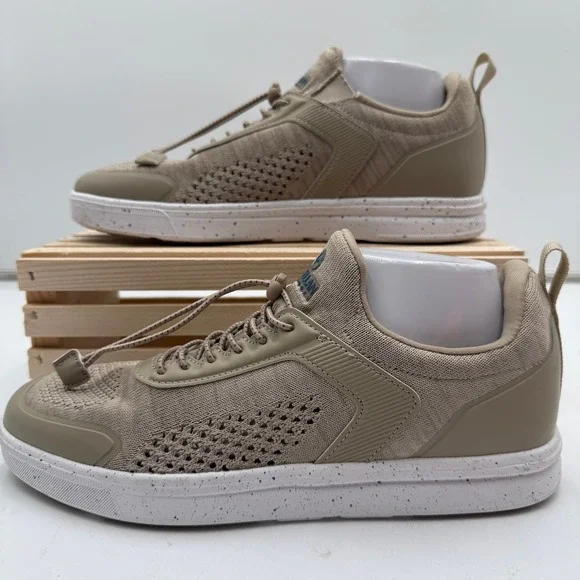 Magellan Tidewater II Mens 8D Tan Mesh Boat‎ Shoes Bungee Lace Outdoor Comfort
