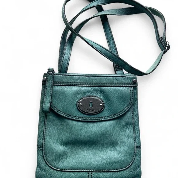 Relic mint green leather shoulder bag EUC crossbody storage‎