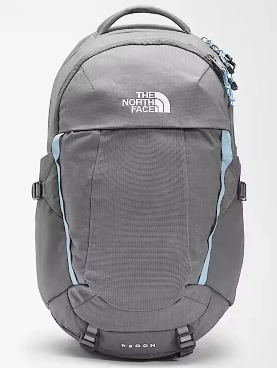 The North Face Recon Backpack 30L- Zinc Grey Dark Heather/Powder Blue