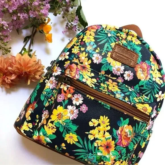Loungefly Pokemon Starters Tropical Floral Mini Backpack