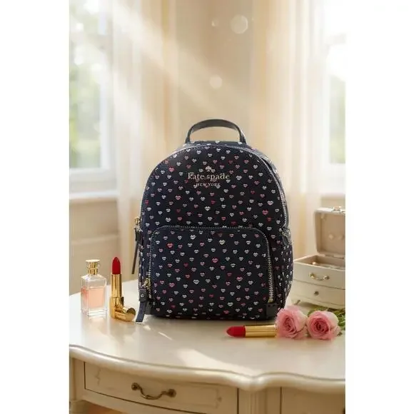 Kate Spade Watson‎ Lane Hartley Lips Hearts Backpack - NWT